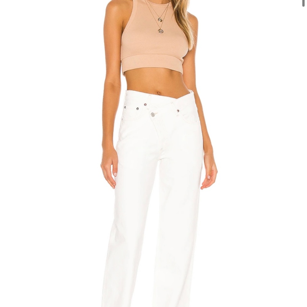 AGOLDE Criss Cross Wide Leg in Paste (Size 25)